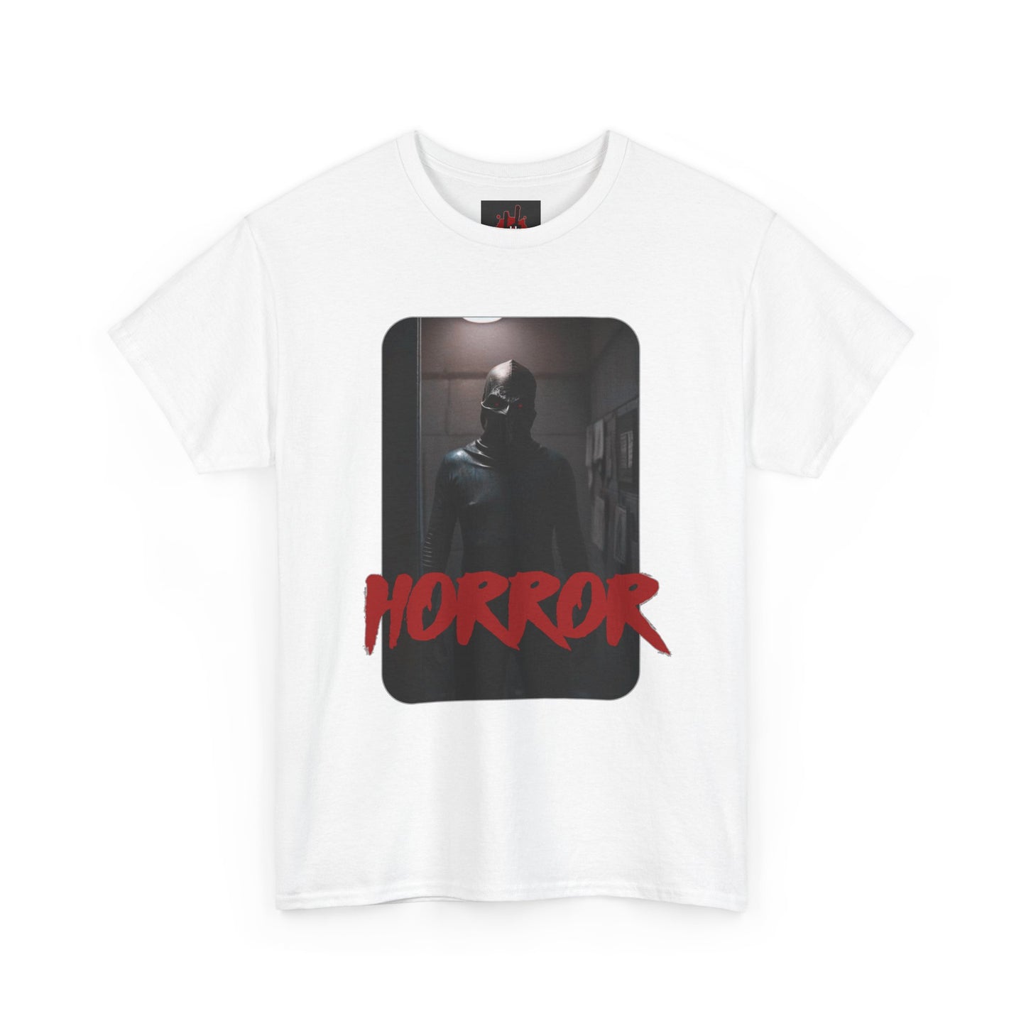 Horror-Themed Unisex Heavy Cotton Tee for Halloween and Horror Movie Fans