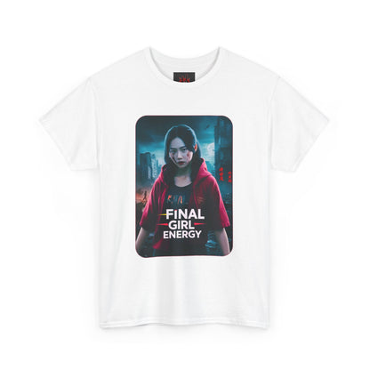 Final Girl Energy Unisex Heavy Cotton Tee - Horror Fan Shirt