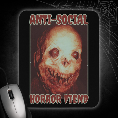 Anti-Social Horror Fiend Mouse Pad Exclusive Creepy Horror Face Mouse Pad