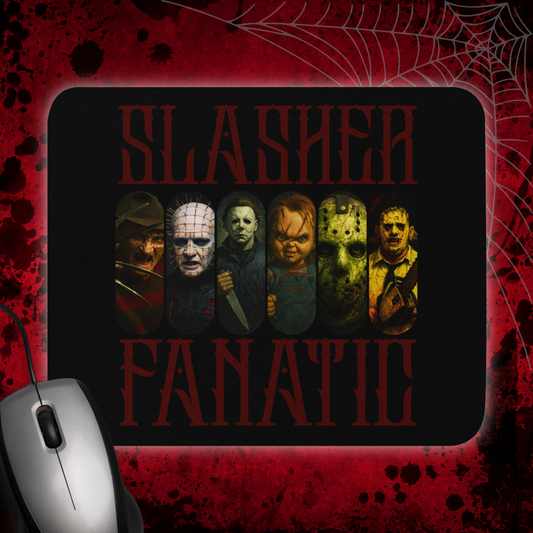 Exclusive Slasher Fanatic Classic Movies Villains Mouse Pad for Horror Movie Fans