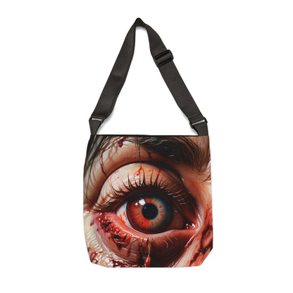 Gore Horror Eyeball Adjustable Tote Bag for Horror Lovers