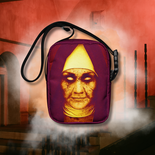 Evil Nun Bag Haunting Halloween Accessory Scary nun Crossbody Bag Creepy Halloween Purse