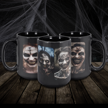 Happy Possessed Females for a Happy Home Coffee Mug, 15oz. For whatever kind of liquids you're into.