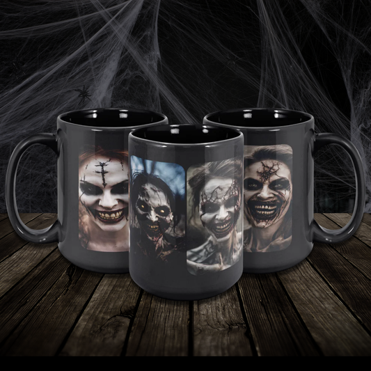 Happy Possessed Females for a Happy Home Coffee Mug, 15oz. For whatever kind of liquids you're into.
