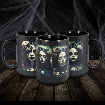 Possessed Floral Witches, 15oz Ceramic Mug of Horror
