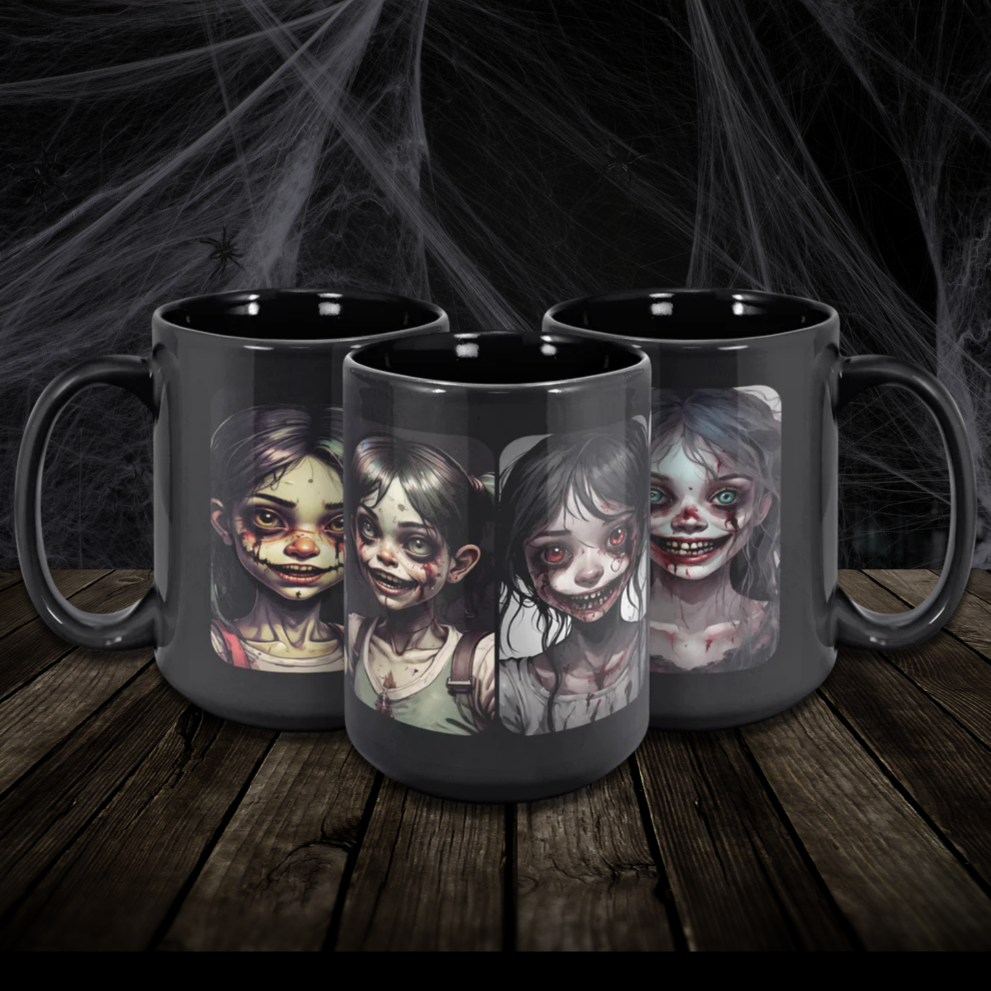 Possessed Girls of Madness 15oz Ceramic Horror Mug, Put Liquid inside and Drink as Normal but with Horror Involved