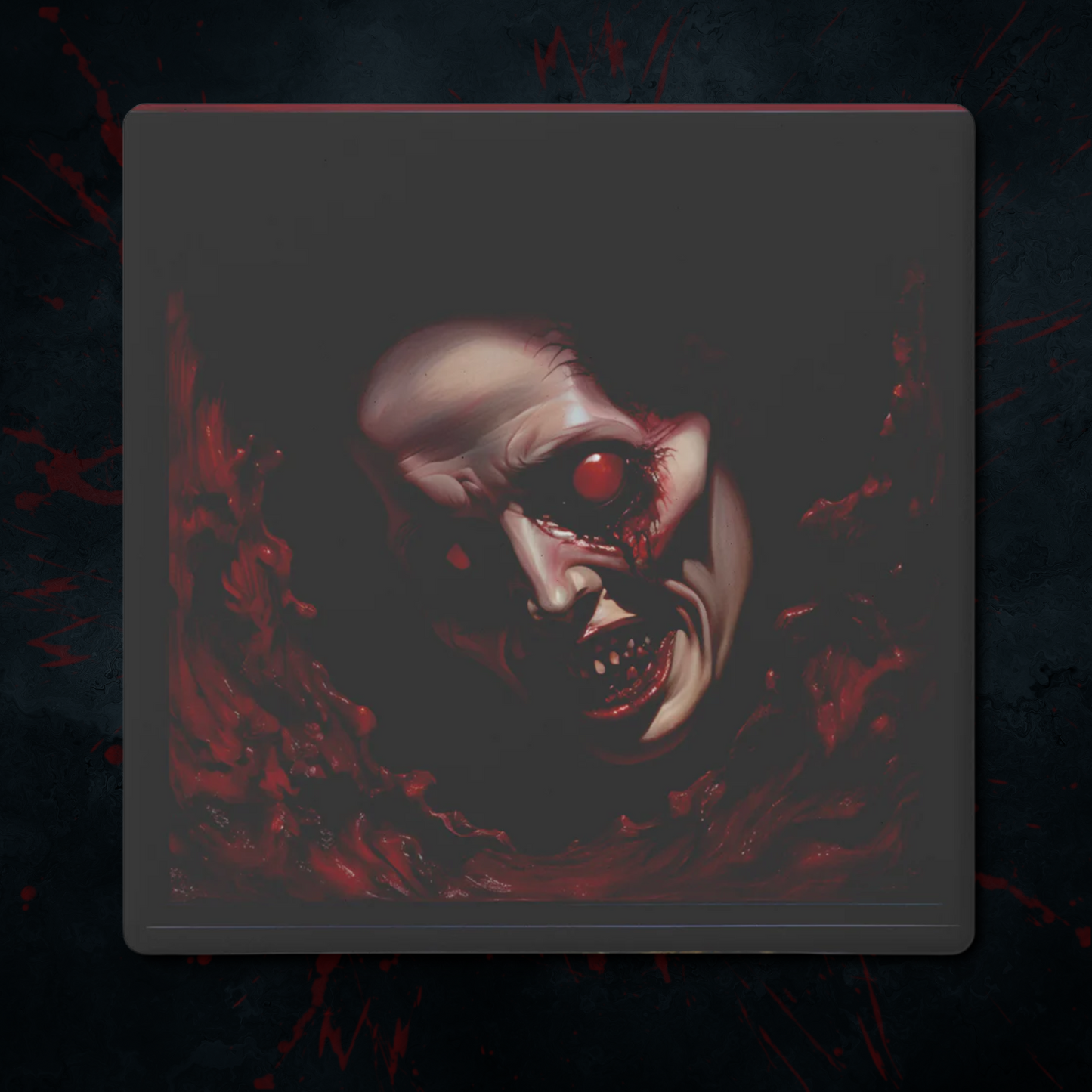 Red Eyed Zombie Horror Coasters