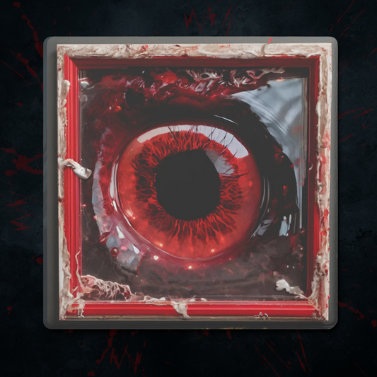 Scary Eyeball Gore Horror Coasters, Set of 4