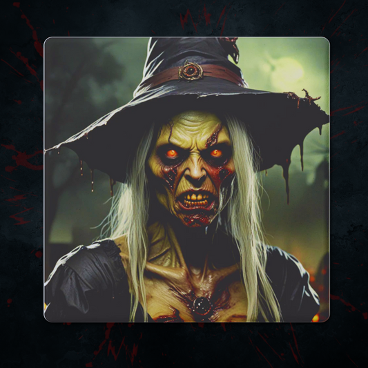 Cannibal Horror Witch Coasters, Set of 4