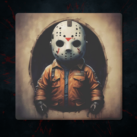 Young Voorhees Character Coaster Fan Art, Set of 4