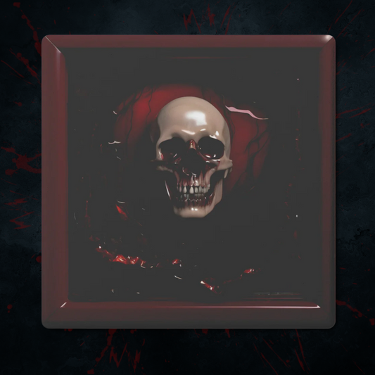 Gore Horror Skull Coasters, Set of 4