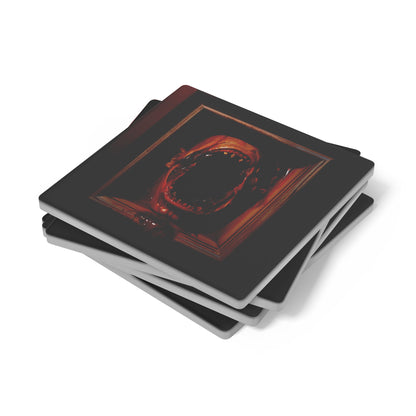 Gore Horror Face Coasters, Set of 4