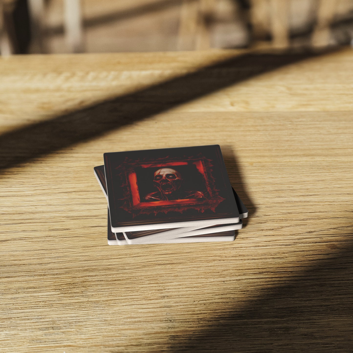 Gore Horror Zombie Coasters, Set of 4