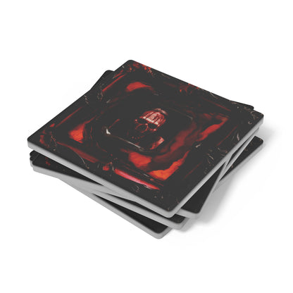 Gore Horror Skull Coasters, Set of 4