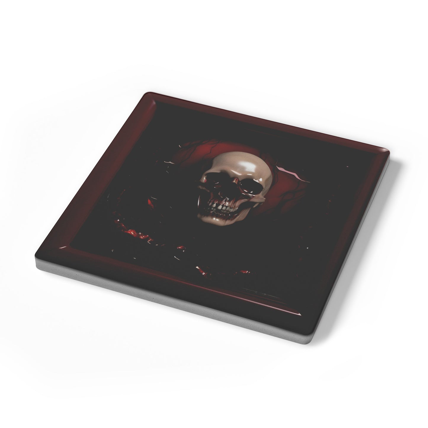 Gore Horror Skull Coasters, Set of 4