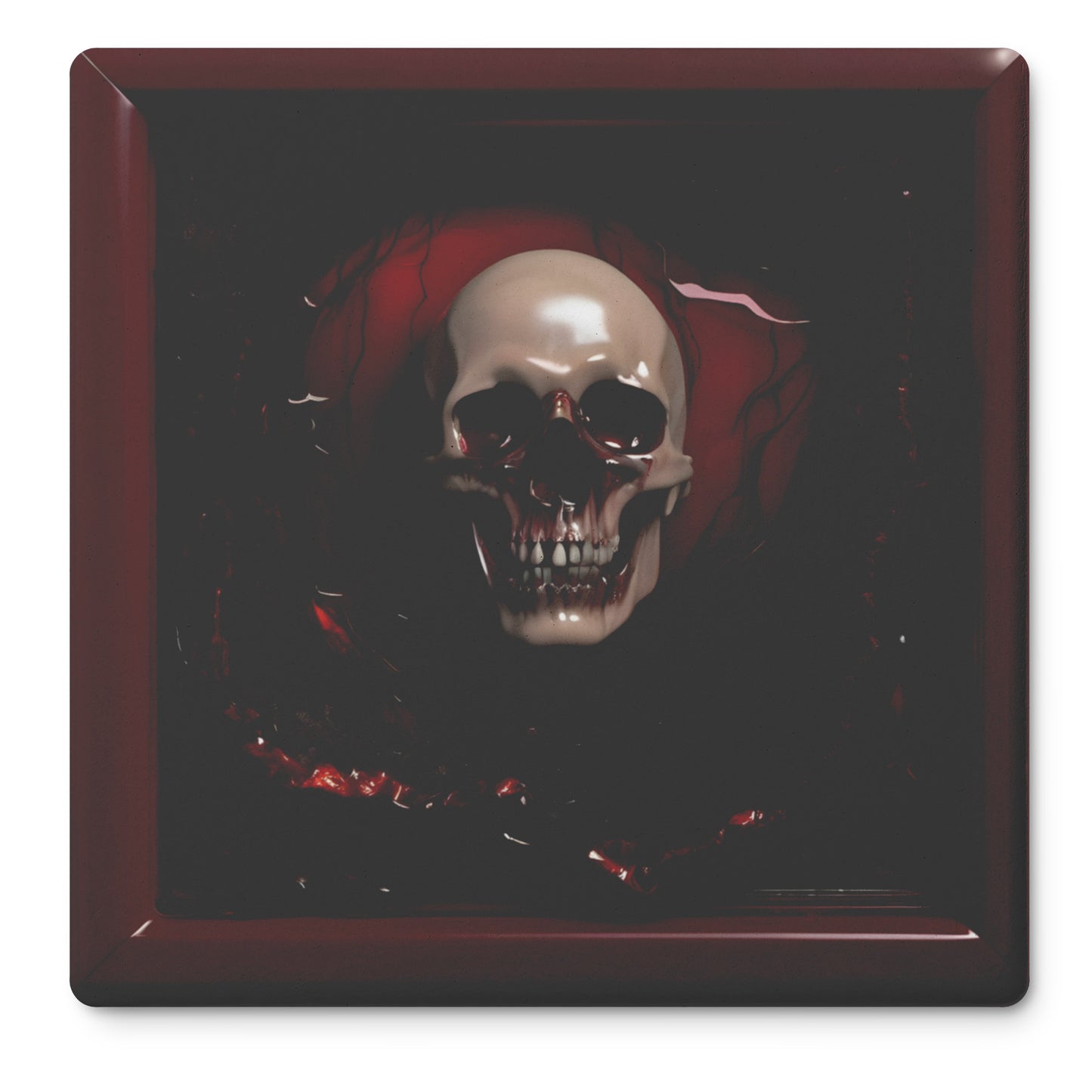 Gore Horror Skull Coasters, Set of 4