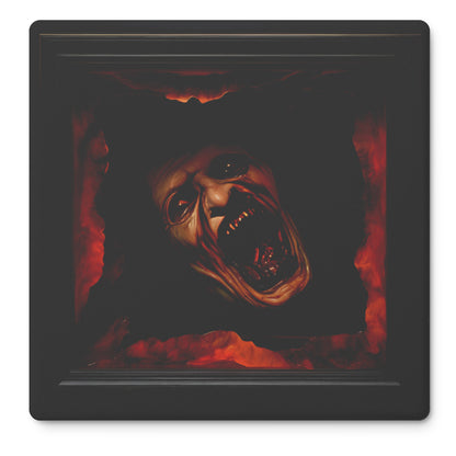 Gore Horror Undead Face Coasters, Set of 4