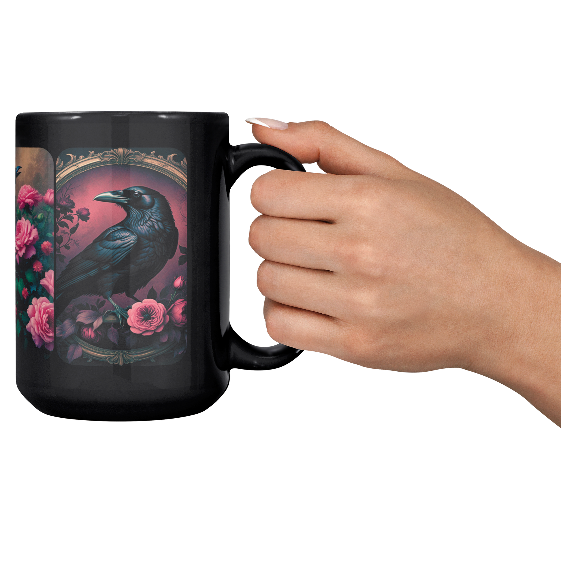 Goth_Crow_Mug_15oz_Dishwasher_and_Micr_Lifestyle_RH_Cheers_Mockup.png