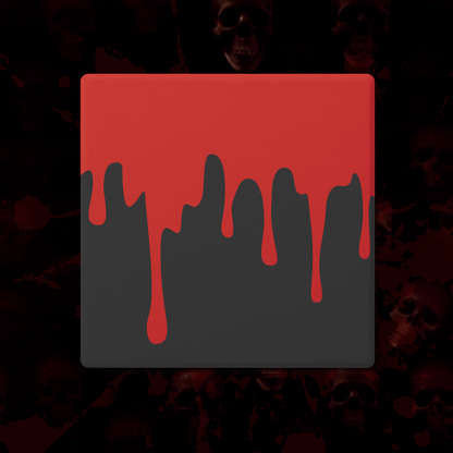 Blood Drip Coasters for Horror Enthusiasts, Set of 4