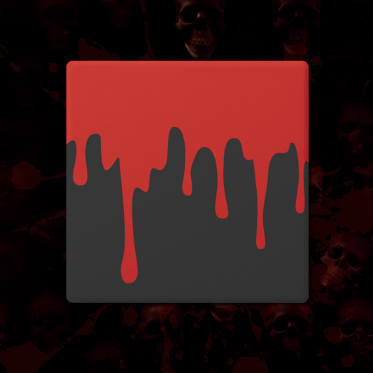Blood Drip Coasters for Horror Enthusiasts, Set of 4