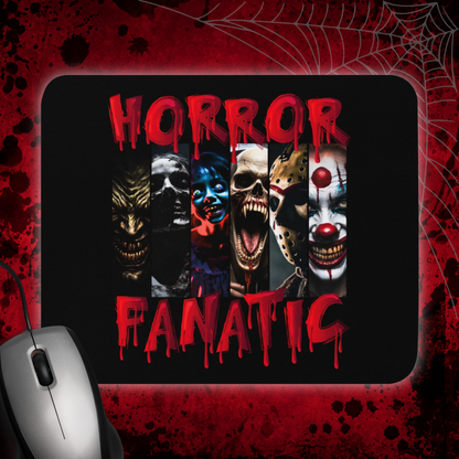 "Horror Fanatic" Exclusive Horror Characters Mouse pad