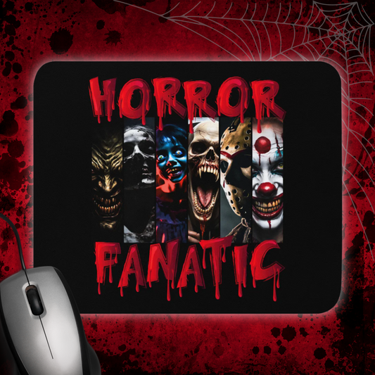 "Horror Fanatic" Exclusive Horror Characters Mouse pad