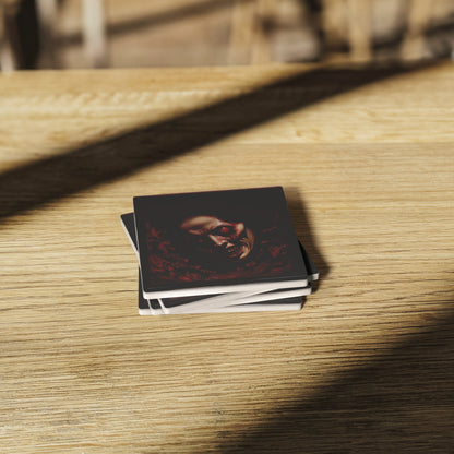 Red Eyed Zombie Horror Coasters