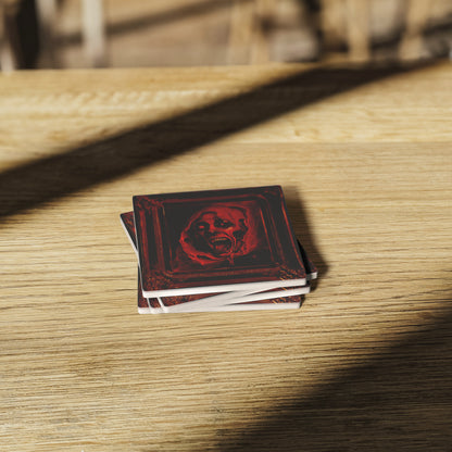 Red Gore Horror Coasters, Set of 4