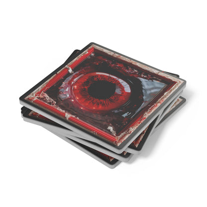 Scary Eyeball Gore Horror Coasters, Set of 4