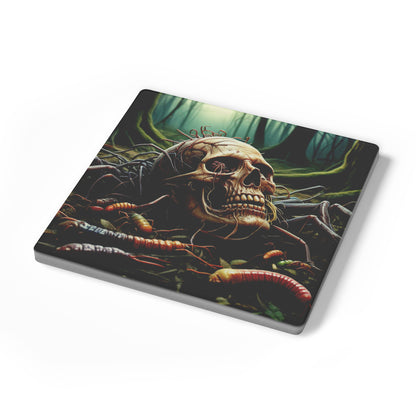 Stone Skull Coasters, Set of 4