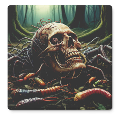 Stone Skull Coasters, Set of 4