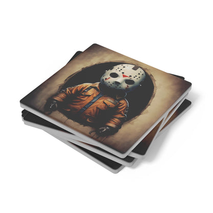Young Voorhees Character Coaster Fan Art, Set of 4