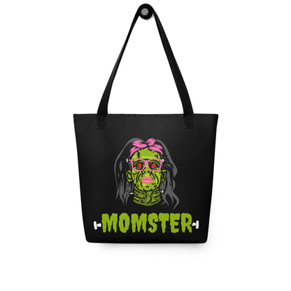 Momster Tote Bag | Halloween Pattern Tote Bag | Halloween Tote Bag