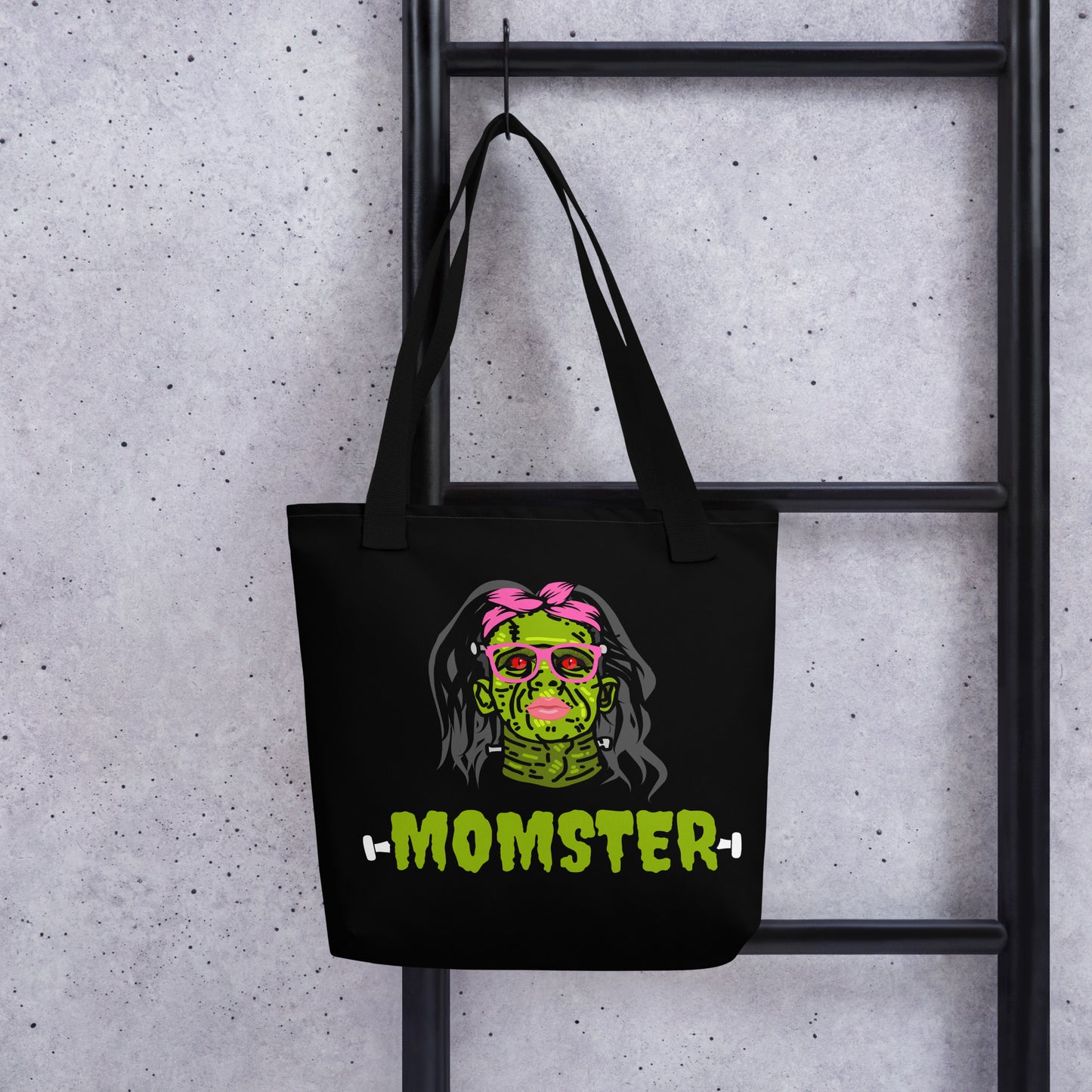Momster Tote Bag | Halloween Pattern Tote Bag | Halloween Tote Bag