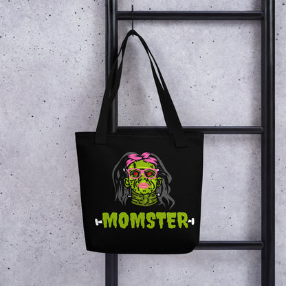 Momster Tote Bag | Halloween Pattern Tote Bag | Halloween Tote Bag