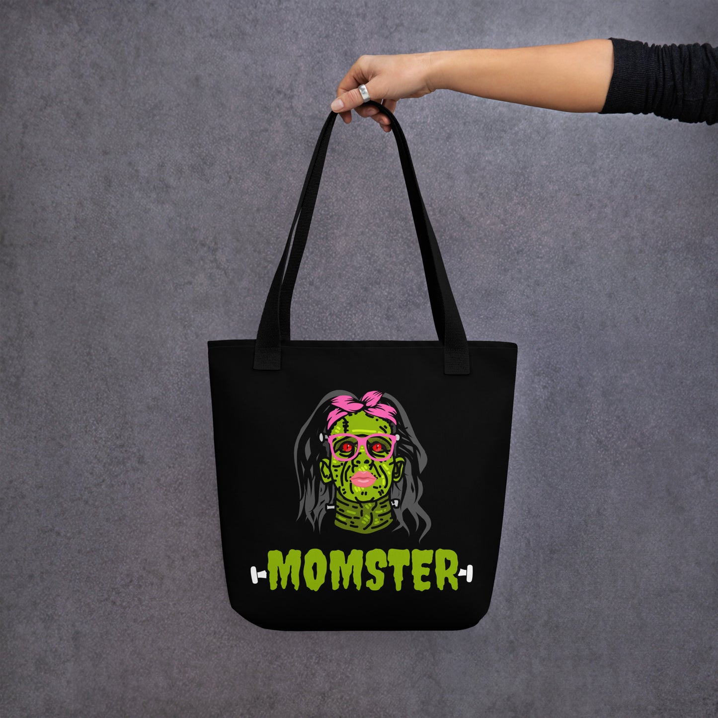 Momster Tote Bag | Halloween Pattern Tote Bag | Halloween Tote Bag