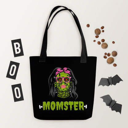 Momster Tote Bag | Halloween Pattern Tote Bag | Halloween Tote Bag