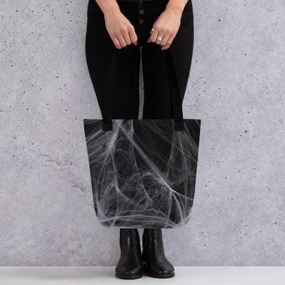 Spider Web Tote Bag | Halloween Tote Bags
