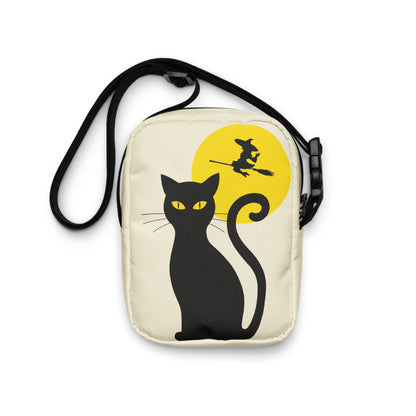 Halloween Bag Vintage Black Cat Purse Halloween Bag for Witches Witchy Crossbody Halloween Bags