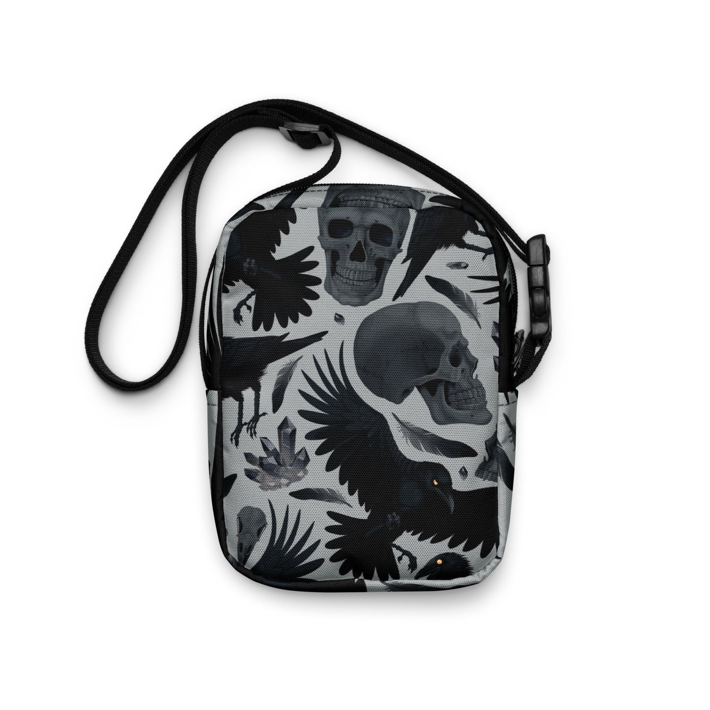 Gothic Crow Crossbody Bag Eerie Halloween Accessory Spooky Crossbody Bag Halloween Handbag