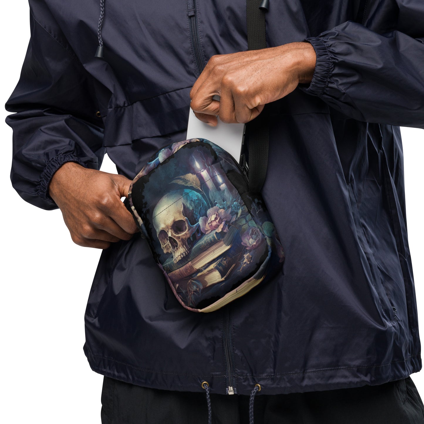 Skull Crossbody Bag Dark Academia Crossbody Bag Halloween Accessory Tote for Halloween
