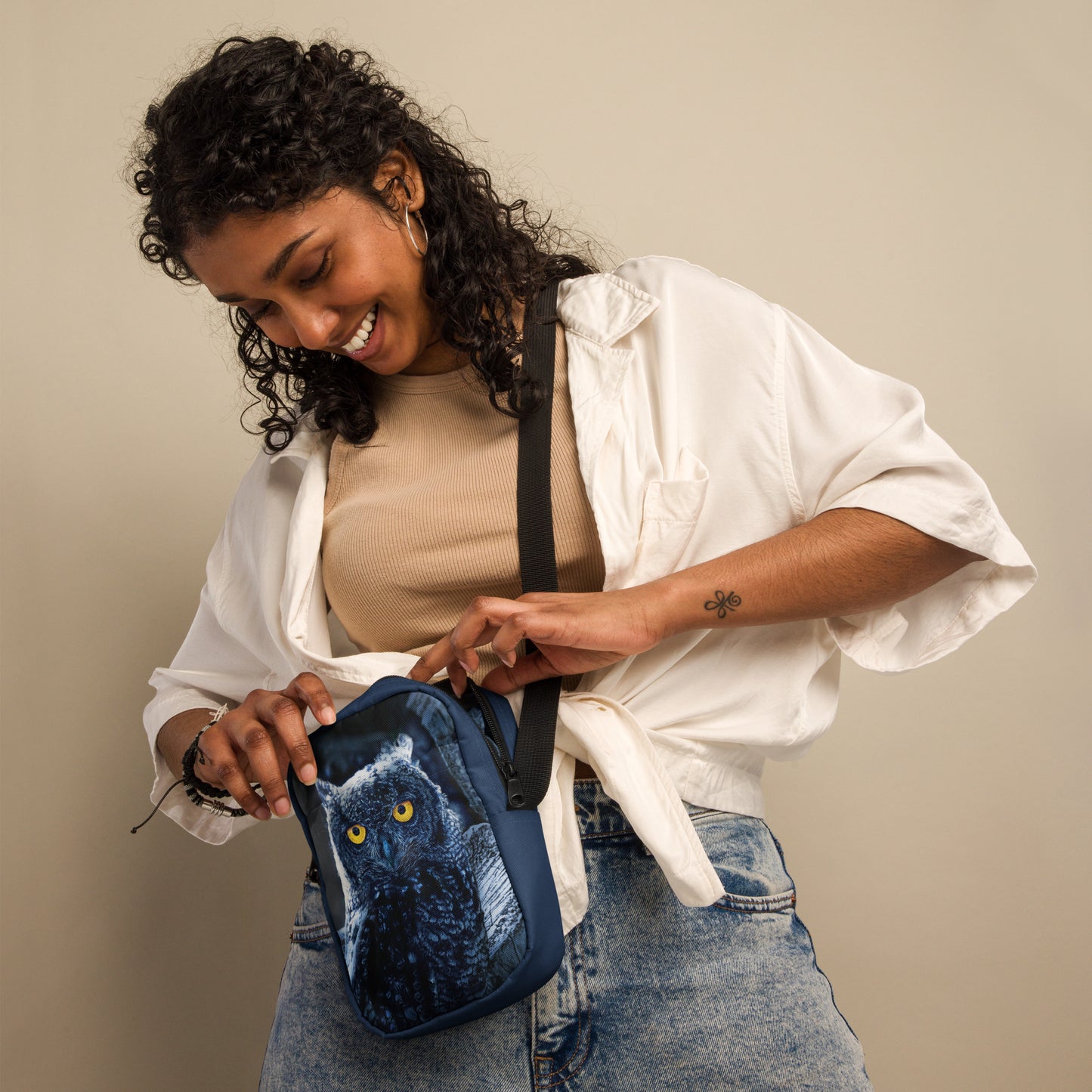 Owl Crossbody Bag Spooky Owl Purse Crossbody Bags with Owls Bird Lovers Bag Epic Owl bag