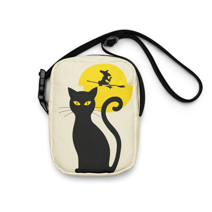 Halloween Bag Vintage Black Cat Purse Halloween Bag for Witches Witchy Crossbody Halloween Bags