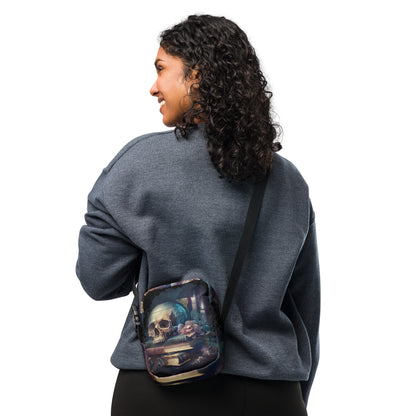Skull Crossbody Bag Dark Academia Crossbody Bag Halloween Accessory Tote for Halloween