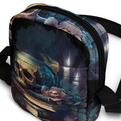 Skull Crossbody Bag Dark Academia Crossbody Bag Halloween Accessory Tote for Halloween