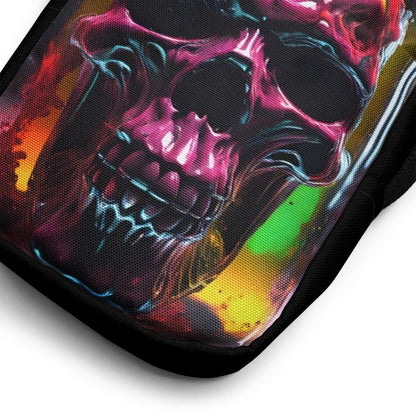 Unique Horror Crossbody Bag Macabre Purse with Crossbody Strap Skull Lovers Handbag Crossbody with Skull