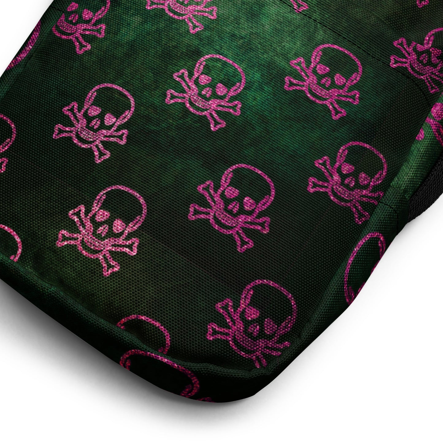 Punk Skull Crossbody Bag Edgy Skull Bag Skulls Pattern Halloween Accessory Unique Halloween Handbag