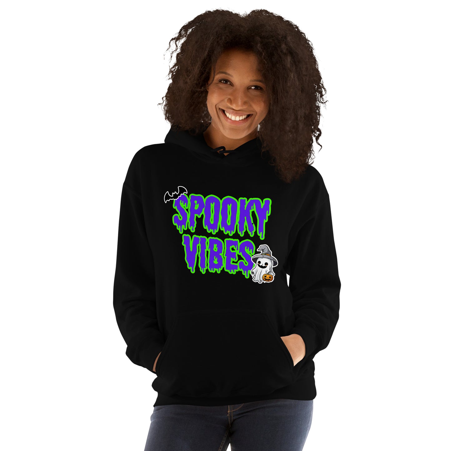 Halloween Hoodie for Men and Women | Spooky Vibes Hoodie | Cute Halloween Hoodie