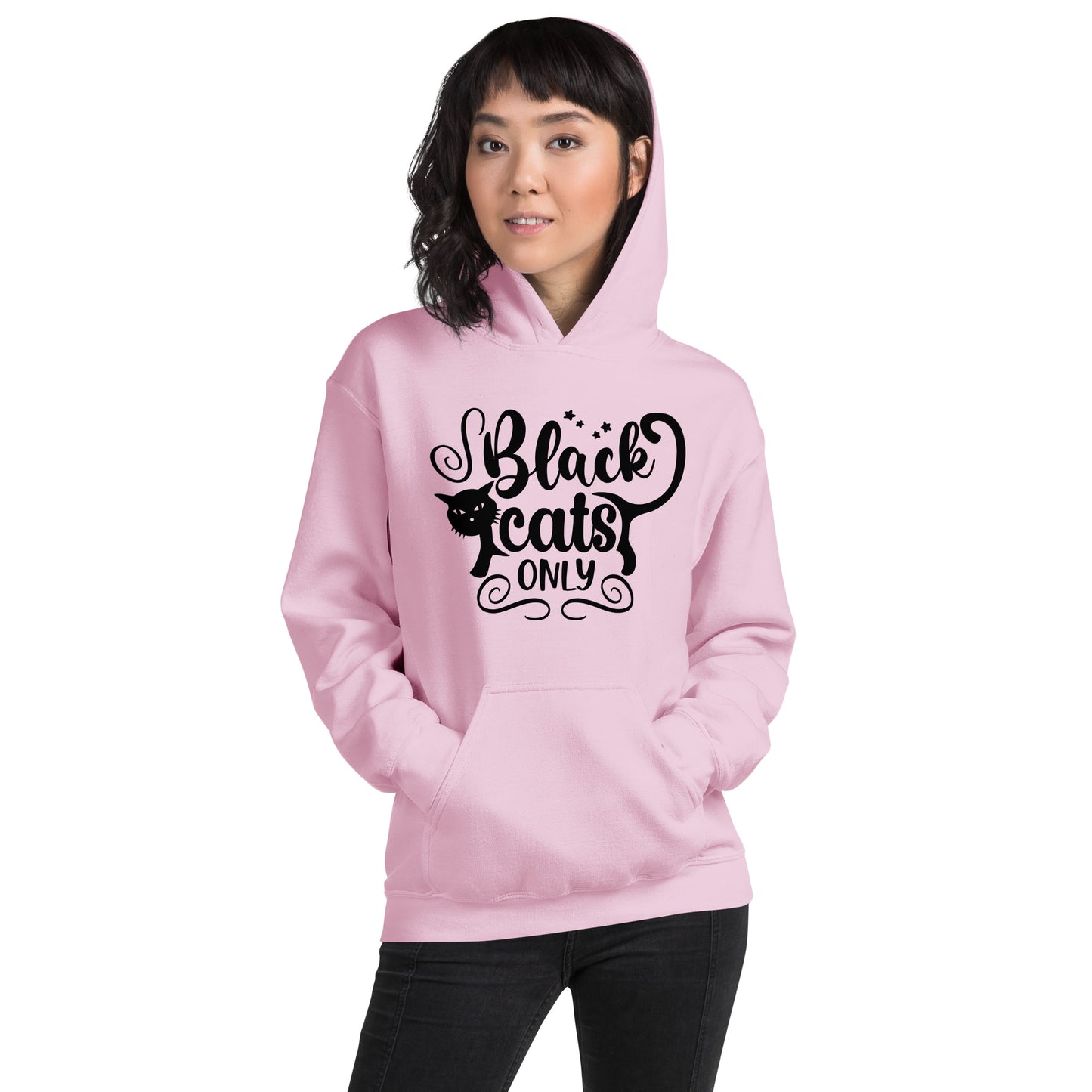 Black Cats Only Hoodie | Black Cat Halloween Top