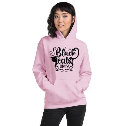 Black Cats Only Hoodie | Black Cat Halloween Top
